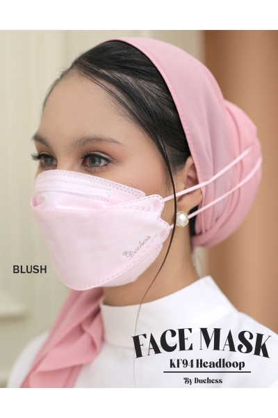 DUCHESS FACE MASK K94 HEADLOOP - BLUSH DUCHESS FACE MASK K94 HEADLOOP - BLUSH